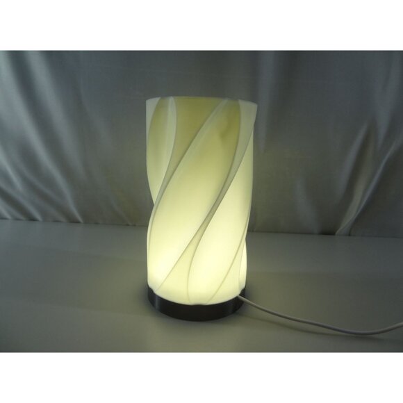 Modern Twist Design LED Table Lamp USB Powered 3D printed in USA - Picture 5 of 14